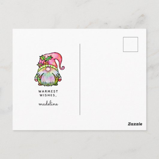 メリークリスマス |絞り染め格言はがき ポストカード (裏面)