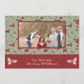 メリークリスマス - 緑と赤 シーズンカード (裏面)