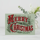 メリークリスマス - 緑と赤 シーズンカード (スタンド正面)