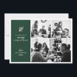 メリークリスマス.緑のモダンコラージュ数々の写真 シーズンカード<br><div class="desc">冬の休日のコラージュと写真モダン付きの緑のカー数々のド「メリークリスマス」。追加連絡品が要もしります。</div>