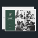 メリークリスマス.緑のモダンコラージュ数々の写真 シーズンカード<br><div class="desc">冬の休日のコラージュと写真モダン付きの緑のカー数々のド「メリークリスマス」。追加連絡品が要もしります。</div>