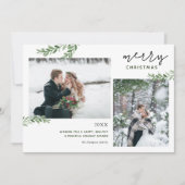 メリークリスマス |緑の枝2の写真 シーズンカード (正面)
