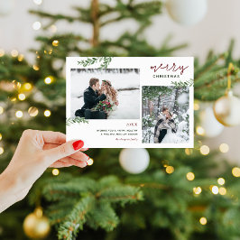 メリークリスマス |緑の枝2の写真 シーズンカード