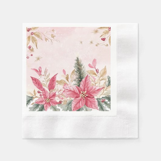 メリークリスマス 縁ありカクテルナプキン (正面)