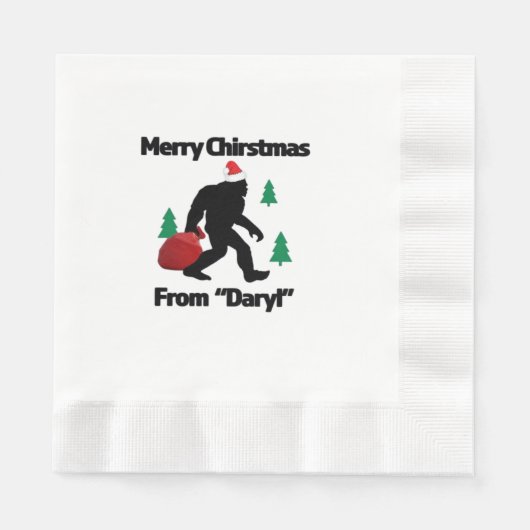 メリークリスマス 縁ありランチョンナプキン (正面)