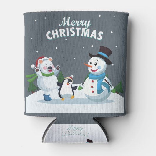 メリークリスマス 缶クーラー (正面)