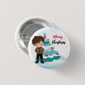 メリークリスマス 缶バッジ (正面&裏面)