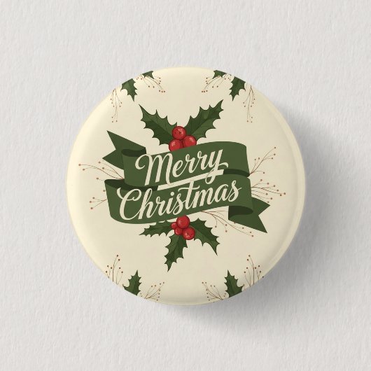 メリークリスマス 缶バッジ (正面)