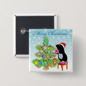 メリークリスマス 缶バッジ (正面&裏面)