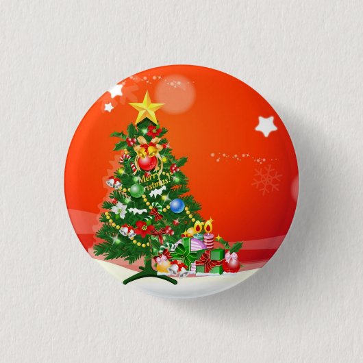 メリークリスマス 缶バッジ (正面)