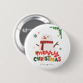 メリークリスマス 缶バッジ (正面&裏面)