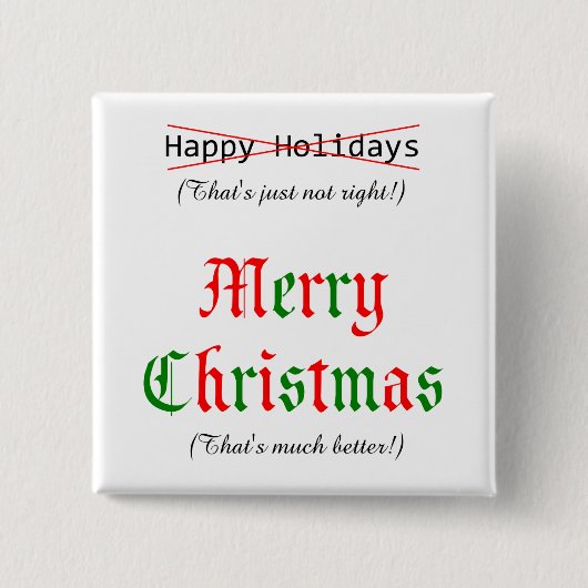 メリークリスマス 缶バッジ (正面)