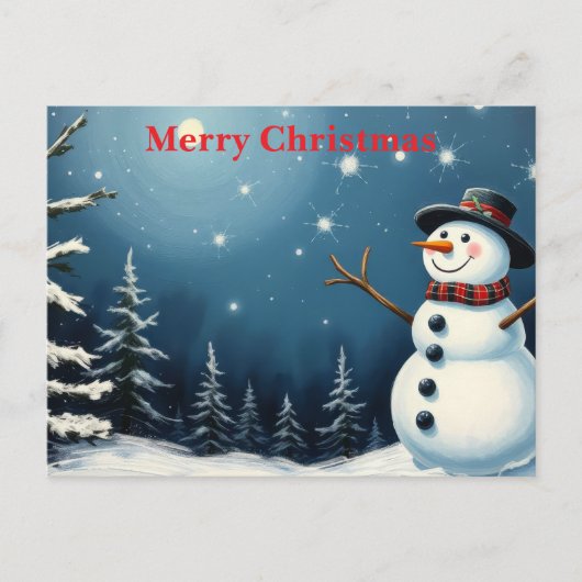 メリークリスマス＆良いお年を ☃️ シーズンポストカード (正面)