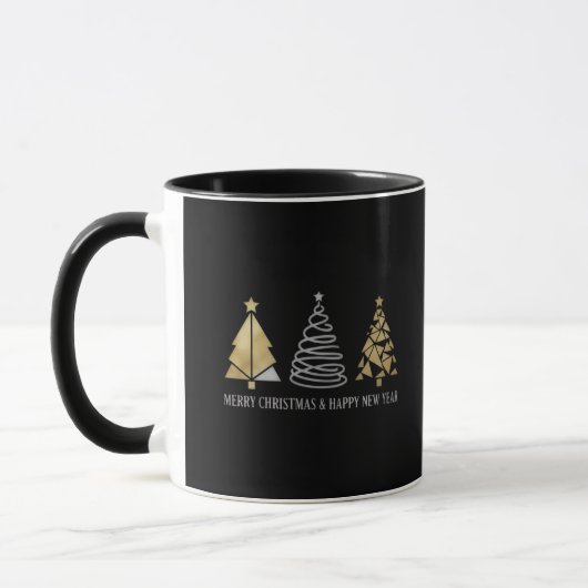 "メリークリスマス＆良いお年を"： マグカップ (左)