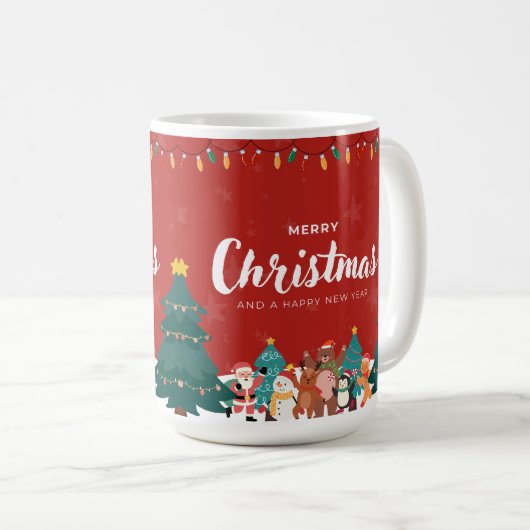 🎄 メリークリスマス＆良いお年を – 魔法のWi コーヒーマグカップ (正面右)