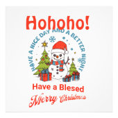 メリークリスマス!良い一日とより良い夜を過ごす フォトプリント            (正面)