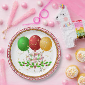 メリークリスマス、華やかなデザイン、 ペーパープレート (パーティー)
