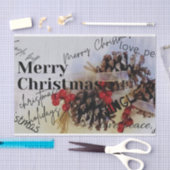 メリークリスマス 薄葉紙 (クラフト)