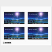 メリークリスマス-賢者はまだ彼をステッカー追求します 長方形シール (シート)