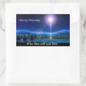 メリークリスマス-賢者はまだ彼をステッカー追求します 長方形シール (バッグ)