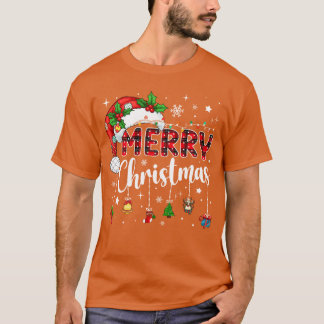 メリークリスマス 赤いサンタ帽子 強化 クリスマス マッチング F Tシャツ