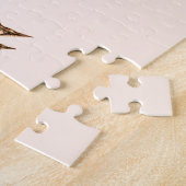 メリークリスマス – 赤と金ゴールドはがき ジグソーパズル (側面)