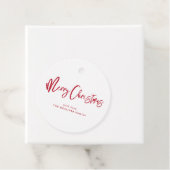 メリークリスマス | 赤タイポグラフィ フェイバータグ (インサイチュ)