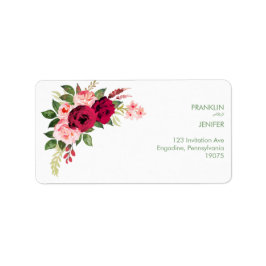 メリークリスマス | 赤タイポグラフィ ラベル