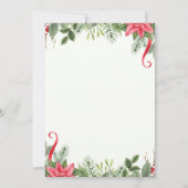 メリークリスマス | 赤タイポグラフィ 招待状 (裏面)