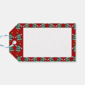 メリークリスマス!踊りクリスマスツリーパターン ギフトタグ (裏面横)