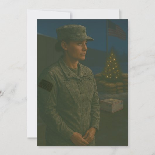 メリークリスマス 軍人 クリスマスカード (正面)
