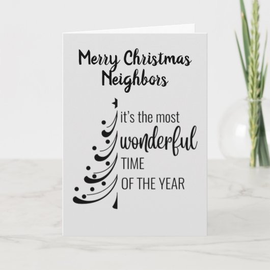 メリークリスマス**近素晴らし所の人たち** シーズンカード (正面)