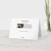 メリークリスマス- "追跡のゲーム"の挨拶状 シーズンカード (裏面)