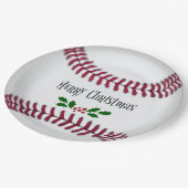 メリークリスマス、野球テーマ。 ペーパープレート (アングル)