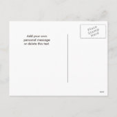 メリークリスマス、金ゴールド及び黒い写真のクリスマス シーズンポストカード (裏面)