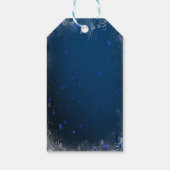 メリークリスマス、金ゴールド紙吹雪、ボウ ギフトタグ (裏面)