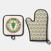 メリークリスマス 鍋つかみ&鍋敷きセット (正面)