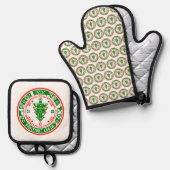 メリークリスマス 鍋つかみ&鍋敷きセット (正面/裏面)