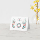 **メリークリスマス** 隣人 カード (黄色い花)