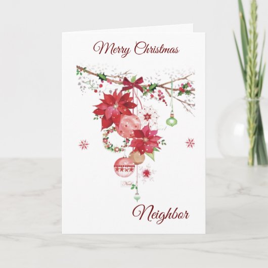 メリークリスマス***隣人*** シーズンカード (正面)