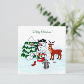 メリークリスマス!雪だるまと友だち (スタンド正面)