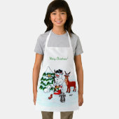 メリークリスマス!雪だるまと友だち エプロン (インサイチュ)