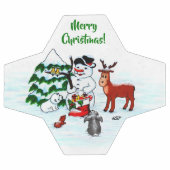 メリークリスマス!雪だるまと友だち サッカーボール (フラット)