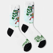 メリークリスマス!雪だるまと友だち ソックス (右)