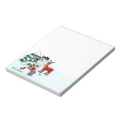 メリークリスマス!雪だるまと友だち ノートパッド (回転)