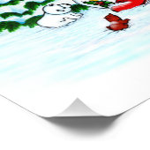 メリークリスマス!雪だるまと友だち フォトプリント            (角)