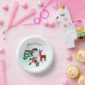 メリークリスマス!雪だるまと友だち ペーパーボウル (パーティー)
