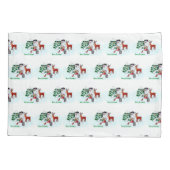 メリークリスマス!雪だるまと友だち 枕カバー (裏面-左)