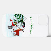 メリークリスマス!雪だるまと友だち Case-Mate iPhoneケース (裏面 (横))