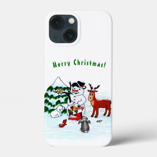 メリークリスマス!雪だるまと友だち Case-Mate iPhoneケース (裏面)